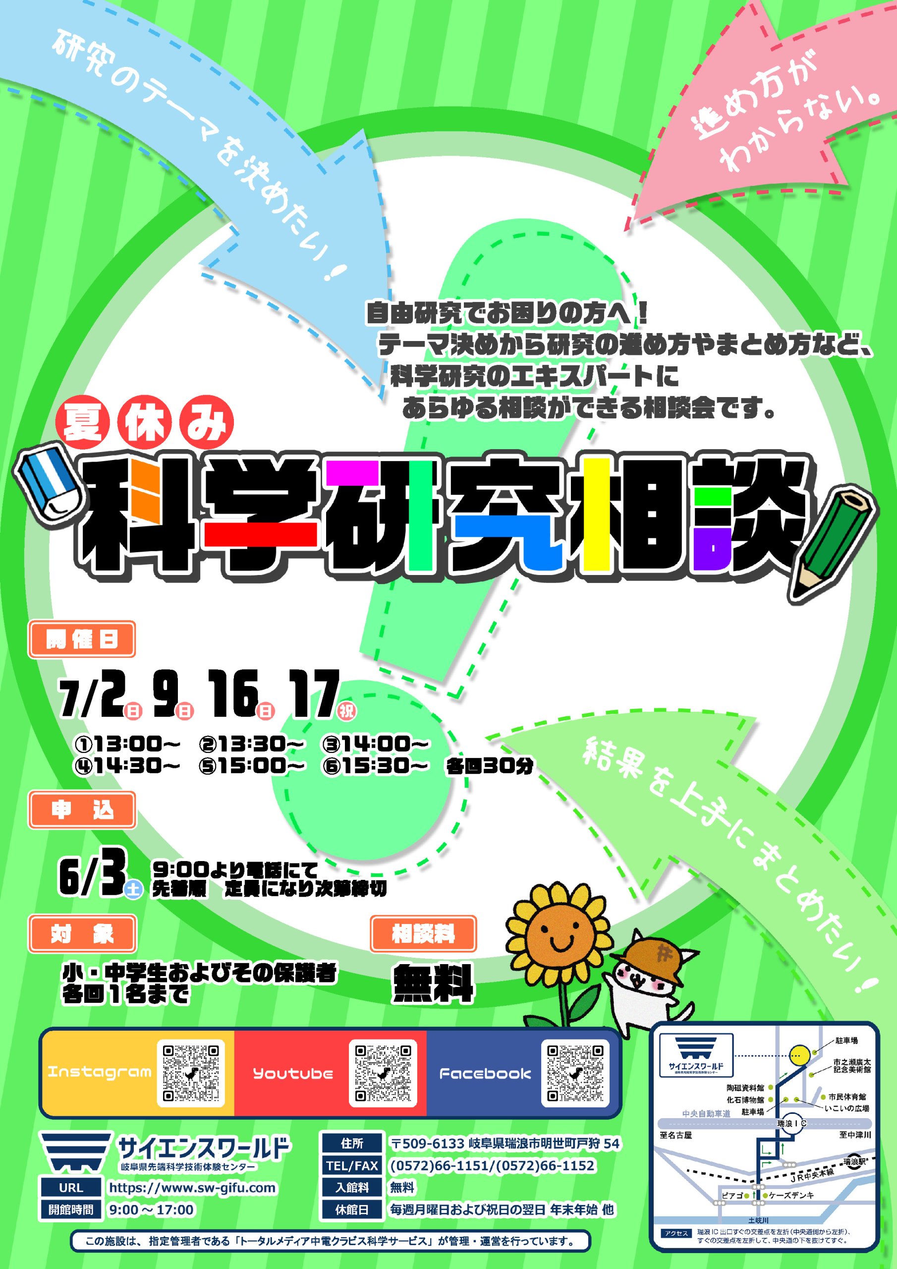夏休み科学研究相談