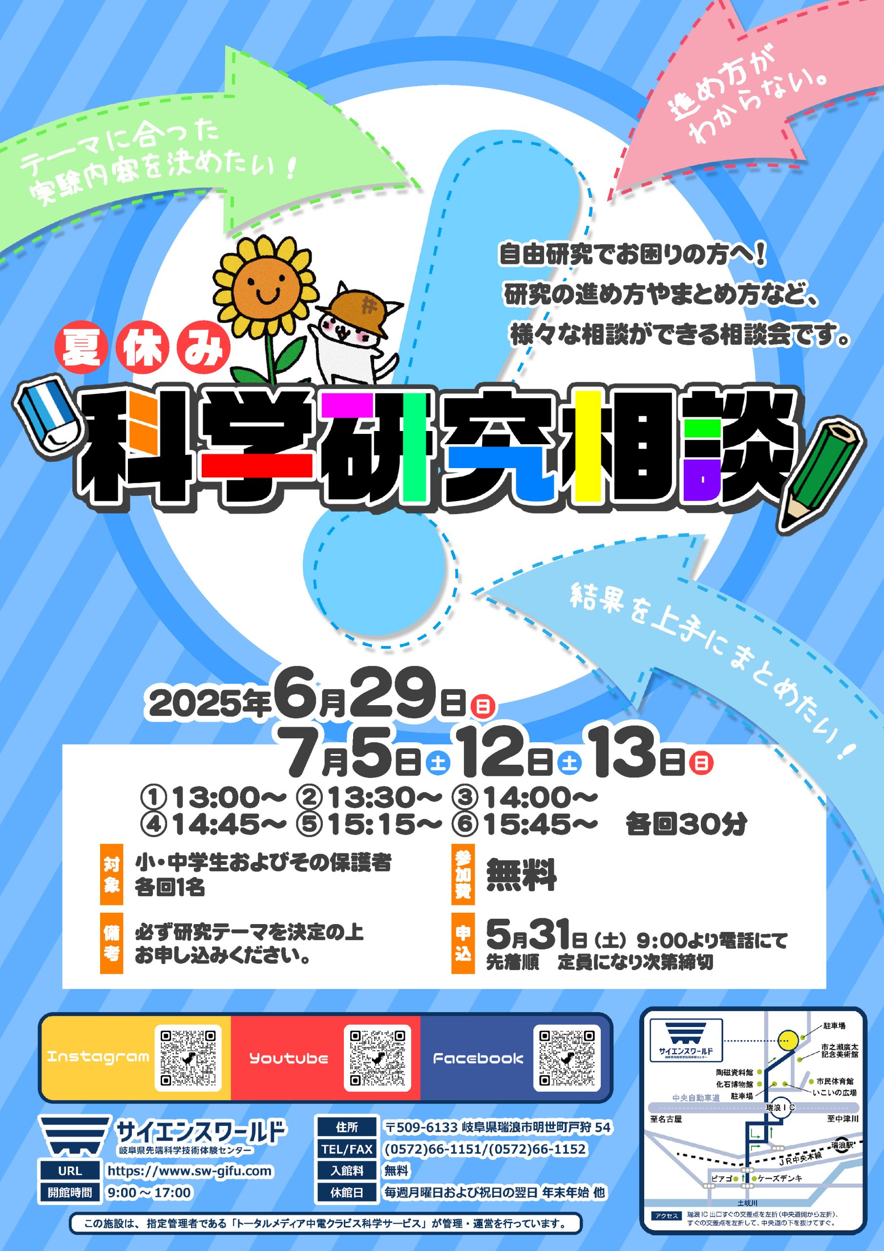 夏休み科学研究相談